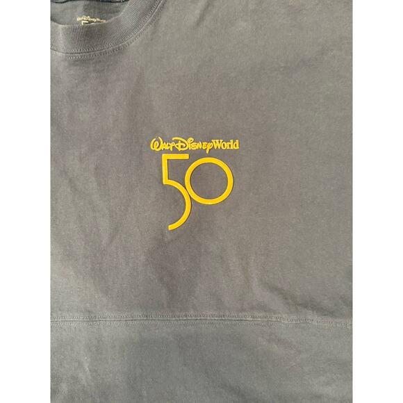 Walt Disney World 50th Anniversary Spirit Jersey Blue Earidescent Gold XL - Picture 7 of 8